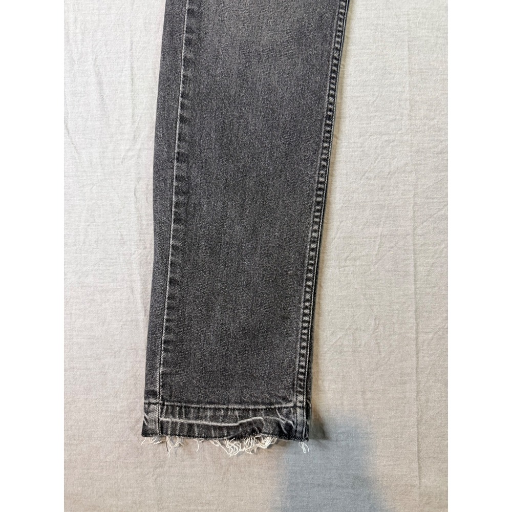 Levi's Jeans 511 Slim Fit Black Wash Distressed Hem Denim Men's Size 30x32 - Picture 10 of 13